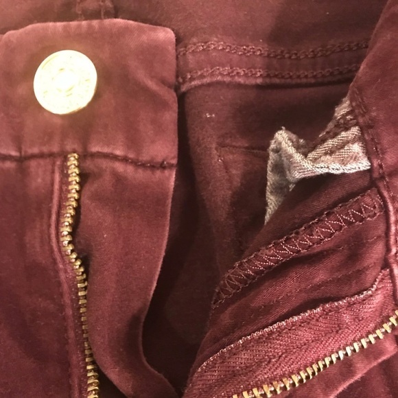 7 for all Mankind The slim Cigarette plum purple skinny denim jeans size 30 - Picture 7 of 12